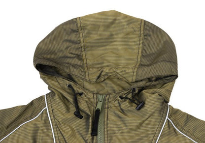 HYSTERIC GLAMOUR Checkered Nylon Poly Jacket Khaki Size F