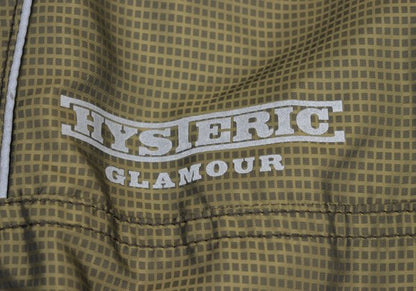 HYSTERIC GLAMOUR Checkered Nylon Poly Jacket Khaki Size F