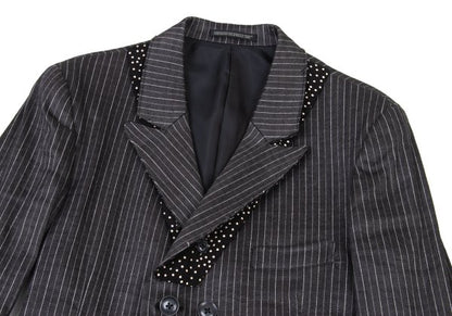 Yohji Yamamoto POUR HOMME 11SS Linen Dot Jacket Gray Size 1