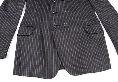 Yohji Yamamoto POUR HOMME 11SS Linen Dot Jacket Gray Size 1
