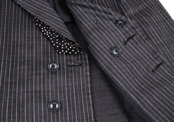 Yohji Yamamoto POUR HOMME 11SS Linen Dot Jacket Gray Size 1