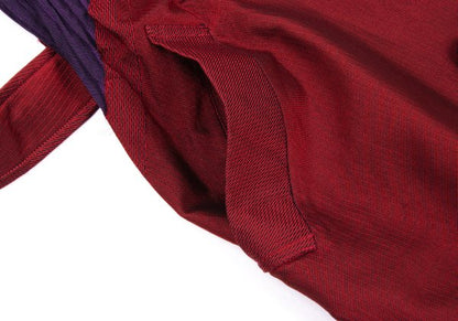 ISSEY MIYAKE Cotton Blend Pleated Belted Coat Red Size 2