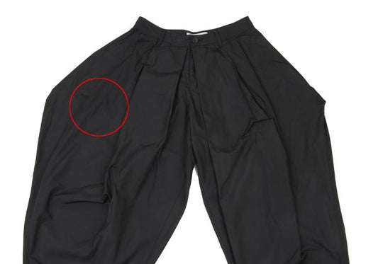ISSEY MIYAKE Pleated Wide Tapered Pants Black Size 1