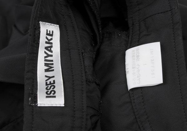 ISSEY MIYAKE Pleated Wide Tapered Pants Black Size 1