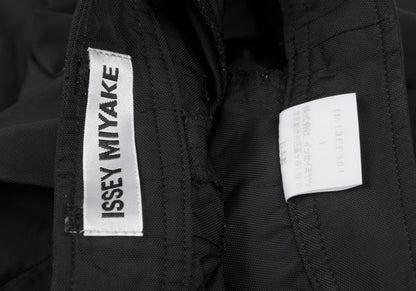 ISSEY MIYAKE Pleated Wide Tapered Pants Black Size 1