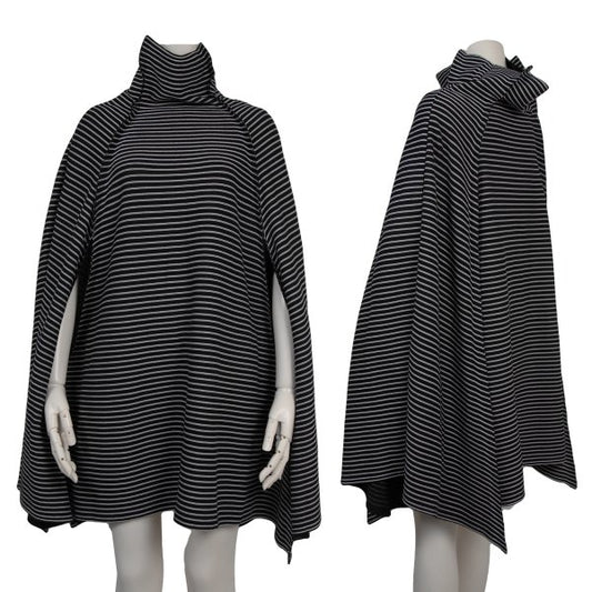 ISSEY MIYAKE A-POC INSIDE Border Weave Coat Black Size 2