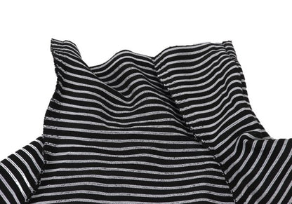 ISSEY MIYAKE A-POC INSIDE Border Weave Coat Black Size 2