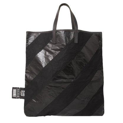PLEATS PLEASE Regimental Print Bag Black