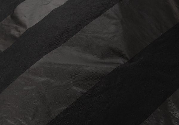 PLEATS PLEASE Regimental Print Bag Black