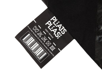 PLEATS PLEASE Regimental Print Bag Black