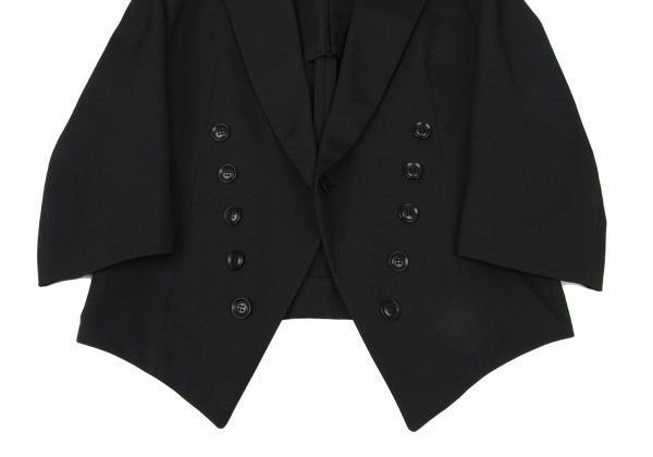 Y's 23SS Wool Gabardine Button Design Spencer Jacket Size 2