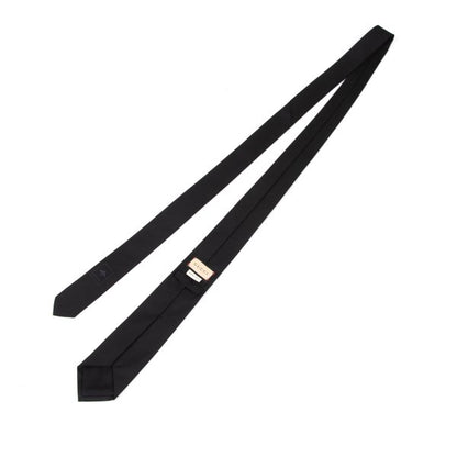 GUCCI Silk Bee Embroidered Tie Black