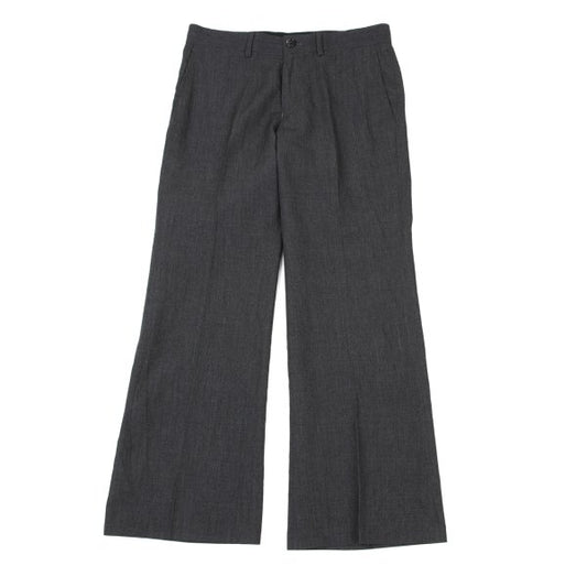 COMME des GARCONS Wool Straight Trousers Gray Size SS