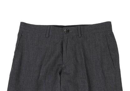COMME des GARCONS Wool Straight Trousers Gray Size SS