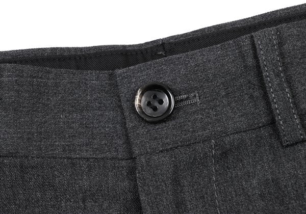 COMME des GARCONS Wool Straight Trousers Gray Size SS