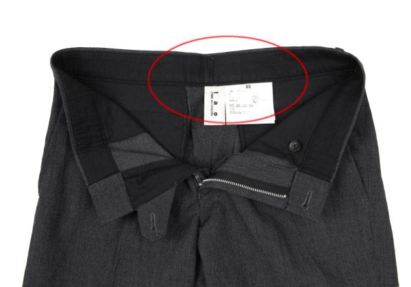 COMME des GARCONS Wool Straight Trousers Gray Size SS