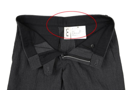 COMME des GARCONS Wool Straight Trousers Gray Size SS