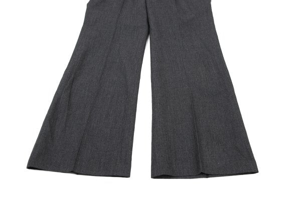 COMME des GARCONS Wool Straight Trousers Gray Size SS