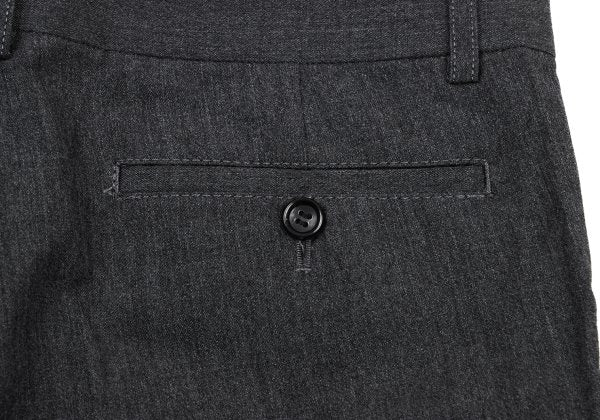 COMME des GARCONS Wool Straight Trousers Gray Size SS