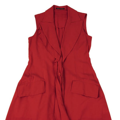 Yohji Yamamoto collections 25SS Rayon Front Dress Red Size 1