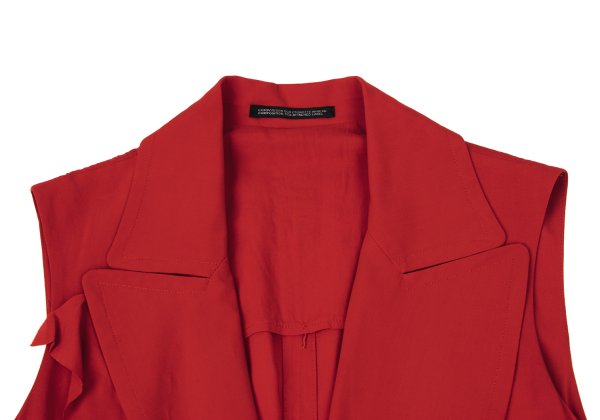 Yohji Yamamoto collections 25SS Rayon Front Dress Red Size 1