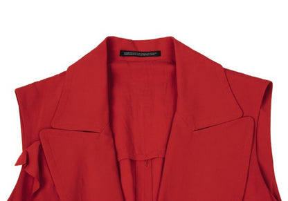 Yohji Yamamoto collections 25SS Rayon Front Dress Red Size 1
