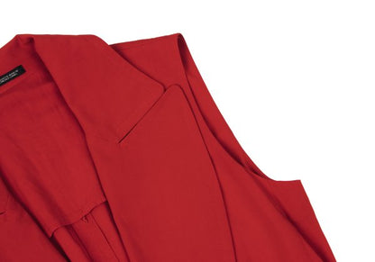 Yohji Yamamoto collections 25SS Rayon Front Dress Red Size 1