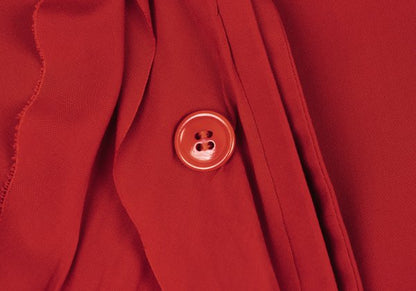 Yohji Yamamoto collections 25SS Rayon Front Dress Red Size 1