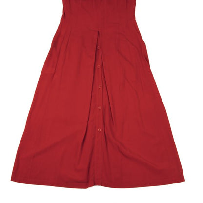 Yohji Yamamoto collections 25SS Rayon Front Dress Red Size 1