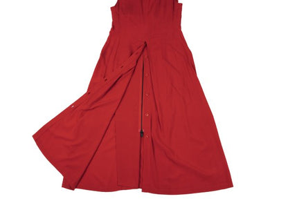 Yohji Yamamoto collections 25SS Rayon Front Dress Red Size 1