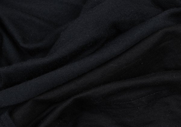 Y's PINK Mixed Material Layered Short Shirt Black Size 2