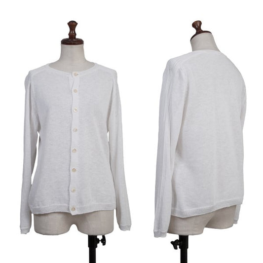 45rpm Cotton Woven Sleeve Design Cardigan Off-White Size 3