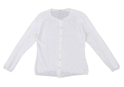45rpm Cotton Woven Sleeve Design Cardigan Off-White Size 3