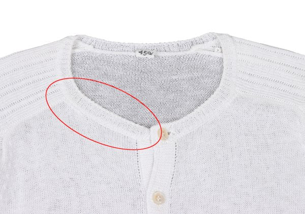 45rpm Cotton Woven Sleeve Design Cardigan Off-White Size 3