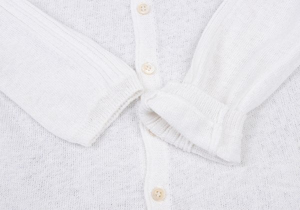 45rpm Cotton Woven Sleeve Design Cardigan Off-White Size 3