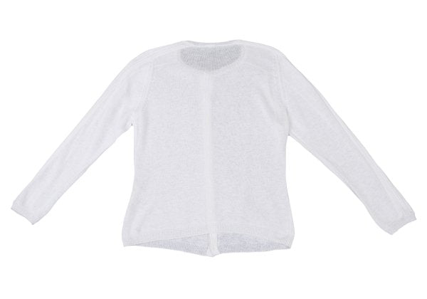 45rpm Cotton Woven Sleeve Design Cardigan Off-White Size 3