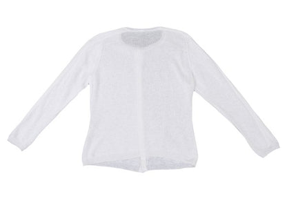 45rpm Cotton Woven Sleeve Design Cardigan Off-White Size 3