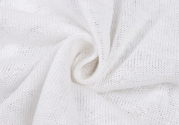 45rpm Cotton Woven Sleeve Design Cardigan Off-White Size 3