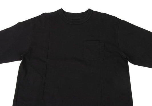 sacai 25SS Cotton Reconstructed Long Shirt Black Size 2