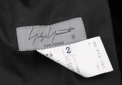 Yohji Yamamoto PH Wool Side Pocket Pants Black Size 2