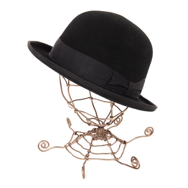 CA4LA Black Wool Felt Bowler Hat Size 59