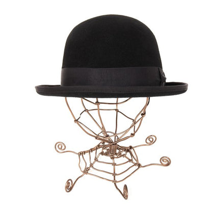 CA4LA Black Wool Felt Bowler Hat Size 59