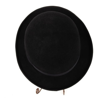 CA4LA Black Wool Felt Bowler Hat Size 59