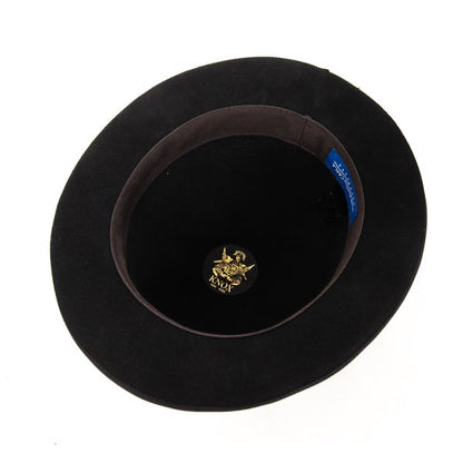 CA4LA Black Wool Felt Bowler Hat Size 59