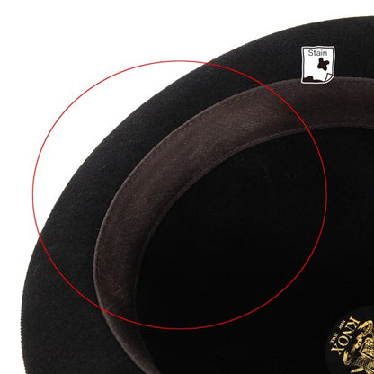 CA4LA Black Wool Felt Bowler Hat Size 59