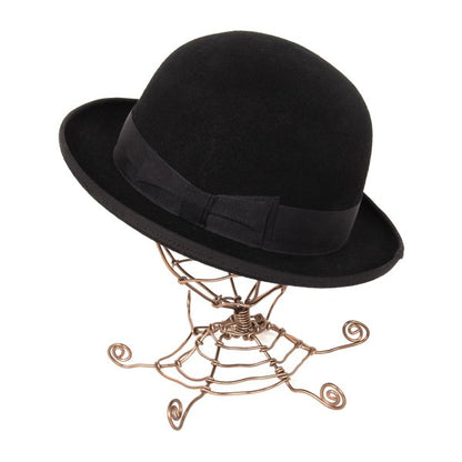 CA4LA Black Wool Felt Bowler Hat Size 59