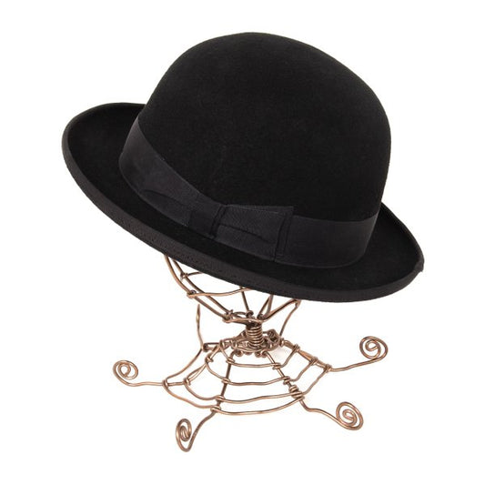 CA4LA Black Wool Felt Bowler Hat Size 59