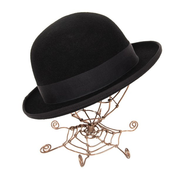 CA4LA Black Wool Felt Bowler Hat Size 59