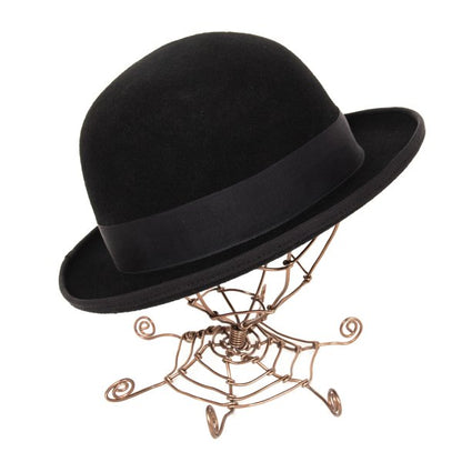 CA4LA Black Wool Felt Bowler Hat Size 59