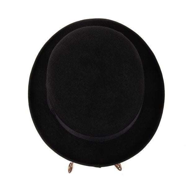 CA4LA Black Wool Felt Bowler Hat Size 59